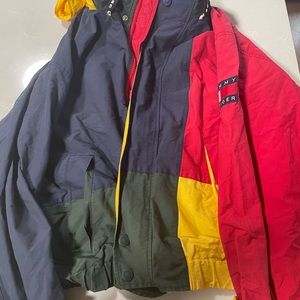 Vintage tommy hilfiger color block coat